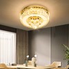 AFQEJG 11.8" Gold Modern Crystal Chandeliers for Dining Room LED