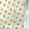 Spirella Anti-Mould Shower Curtain "Danger" Anti-Bacterial, Washable, Waterproof PEVA 180