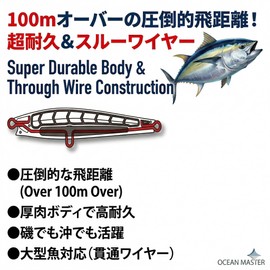 Sinking Pencil (Seabass, Flounder, Sawara, Blue) 95mm 40g (Blue)