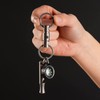 KeyUnity KA15 Titanium Key Ring, Connector, 360 Degree Rotation, Titanium
