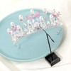 Girls Tiara Butterfly Princess Crown Gold Pearl Headband Rhinestone Hairpiece