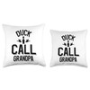 Duck Call Grandpa Throw Pillow