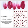 HNUIX Nail Stickers - Star 3D, Self Adhesive Nail Decals,