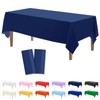 Kopokita 2PCS Navy Blue Plastic Tablecloths 54 x 108 Inch,