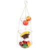 Multifunction 3 Tier Removable Hanging Fruit Baskets Vegetable Storage Organizer