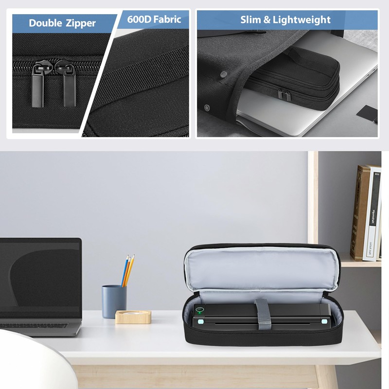 Yarwo Portable Printer Case Compatible with Phomemo M08F, Itari M832,