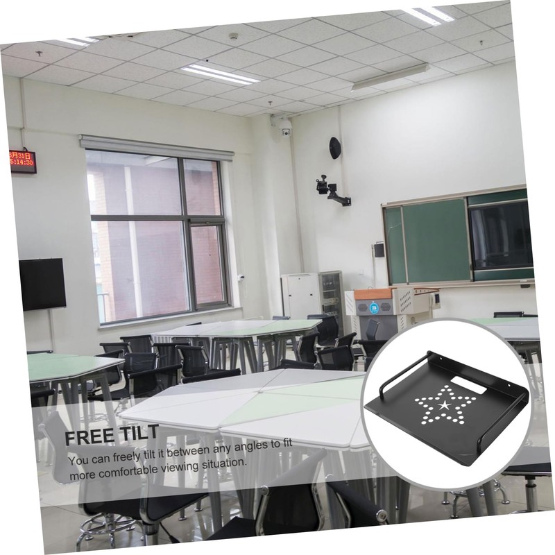 Operitacx Wall Mounted Projector Shelf Metal Router Rack for Easy