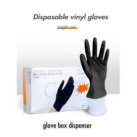 100 Einweghandschuhe in Box, für die Reinigung von Haus, Küche, Restaurants, Basteln, bequem und rutschfest, wasserdicht, sicheres Material, breite Anwendungen