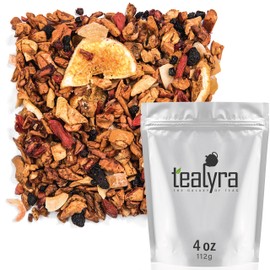 Tealyra - Superfruit Mango - Goji Berries - Pineapple - Pomegranate - Fruity Herbal Loose Leaf Tea - Hot or Iced - Vitamin and Antioxidant Rich - No Caffeine - 112g (4-ounce)