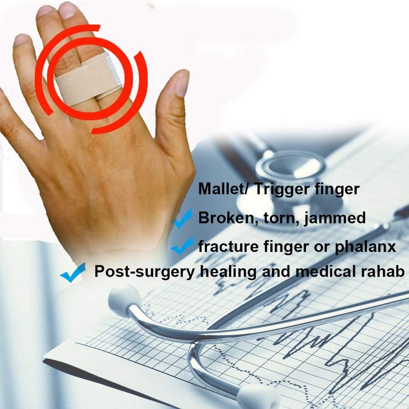 Mcvcoyh Broken Finger Wraps, Finger Buddy Straps, Finger Splint Buddy