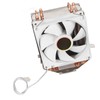 CPU Cooling Fan Professional Efficient 6 Tubes 3 Wires White