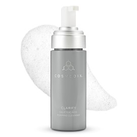 COSMEDIX Clarify Salicylic Acid Foaming Face Wash – Gentle Exfoliating Cleanser for Sensitive & Blemish-Prone Skin – Aloe Vera Formula for Glowing, Balanced Skin – 145 ml / 5 fl oz