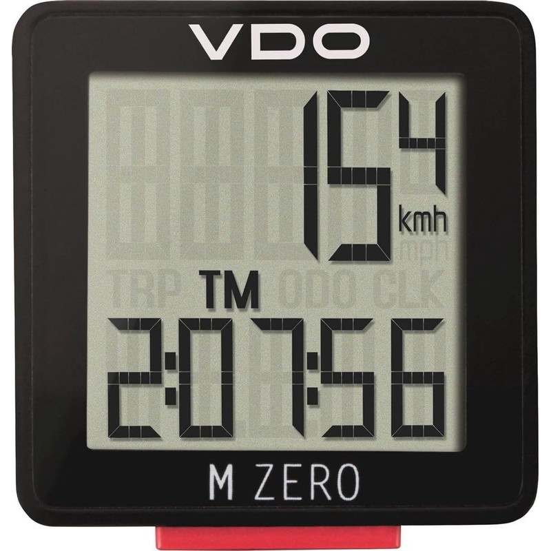 VDO 3000 Universal Fit M-Zero Cycle Computer, Schwarz, Wired