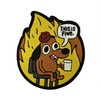 Tavashome Funny Humor This is Fine Dog Patch, 3D PVC