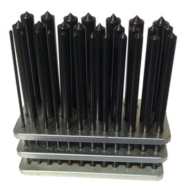 Drill America DEW3-17 Transfer Punch Set, 3/32" - 17/32"