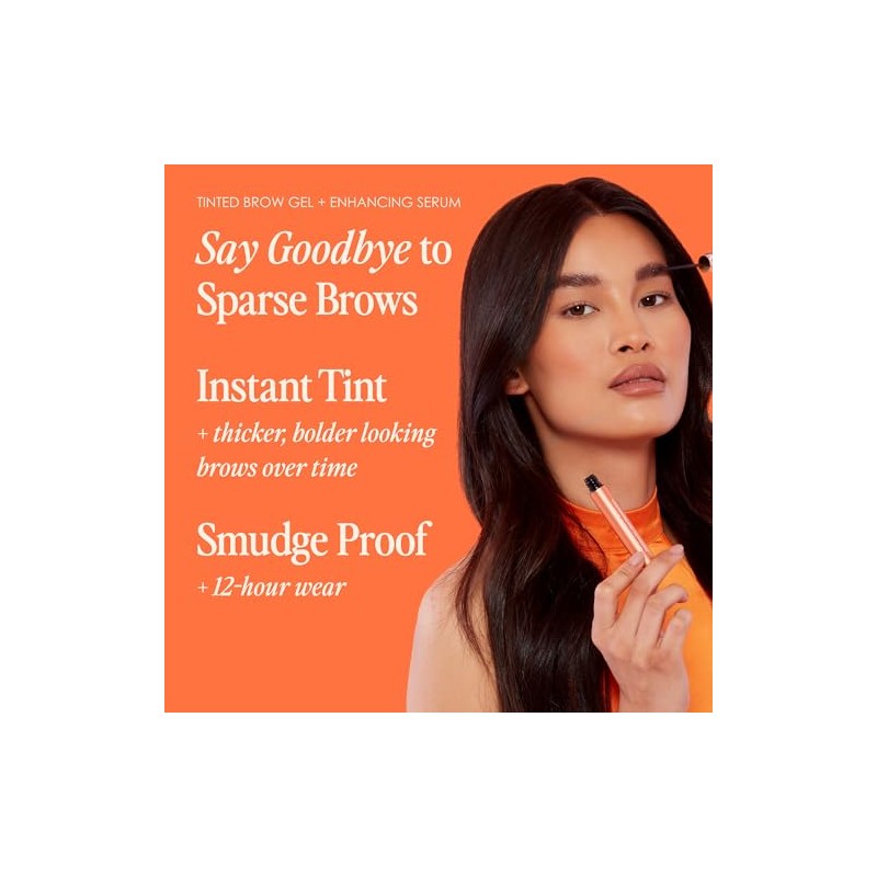 GrandeBROW 2-in-1 Tinted Brow Gel + Brow Enhancing Serum, Light