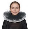 FAD-4U Elizabethan Chiffon Neck Ruff Detachable Collar for Medieval Costume