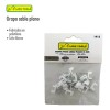 Grapa Blanca Para Cable Plano 8 Mm Bolsa 20 Piezas