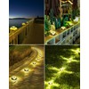 Biling Solar Ground Lights Uplight Sidelight, 12 Packs Bright Solar