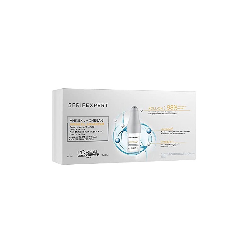 Oreál Professionnel Tratamiento Anti Caída Cabello Aminexil Advanced Ampolleta Omega