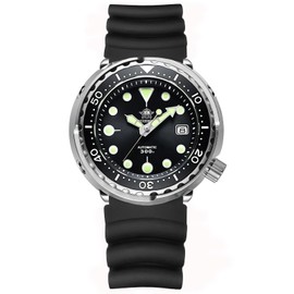 ADDIESDIVE 47.5 MM Large Face Dive Watches for Men, Automatic Wristwatch NH35a Diver 300 M Luminous Sapphire Crystal Watch My-H5