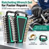Ratcheting Combination Wrench Set for Auto & Home Repairs –