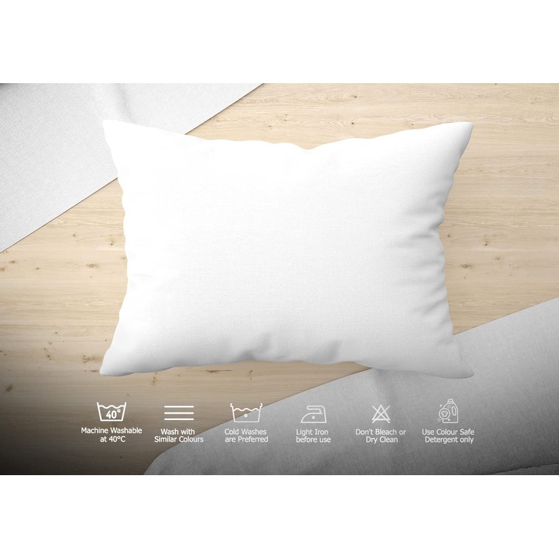 MistyMorning Pillow Cases 4 Pack - Standard Size (50x75+15cm), Egyptian