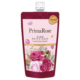 PrimaRose Rakuza Color Treatment (Dark Brown, Natural Brown) 9.8 oz (280 g) / Elegant Rose Scent, Diamine Dyes, Paraben Free, Pump Type, Refill Type, Color Treatment, No Brush Required, Gloves Not
