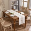Tosleo Boho Table Runner Khaki Stripe Table Runner for Modern