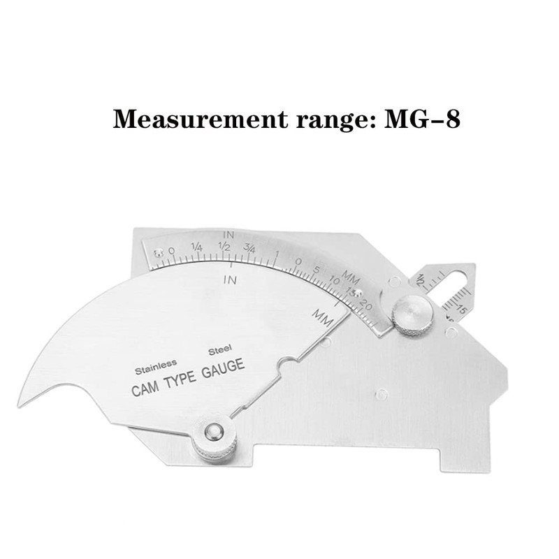 Weld Gauge MG-8 Welding Ruler Welding Gauge with Stainless Steel