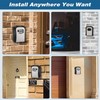 Key Safe, Wall Mounted Key Safe Key Box with 4-Digit