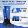 1 Pair Tear-resistant Waterproof High Leg Gaiters Rain Snow Adjustable