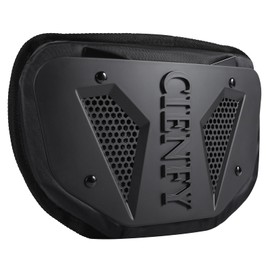 Cienfy Football Back Plate for High-Impact Protection, Universal Football Backplate for Shoulder Pads, for Youth and Adult (Black, Adult)