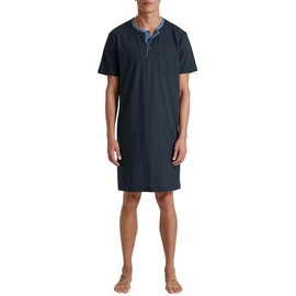 CALIDA Relax Essentials Men's 100% Organic Cotton Nightdress, Dark Sapphire