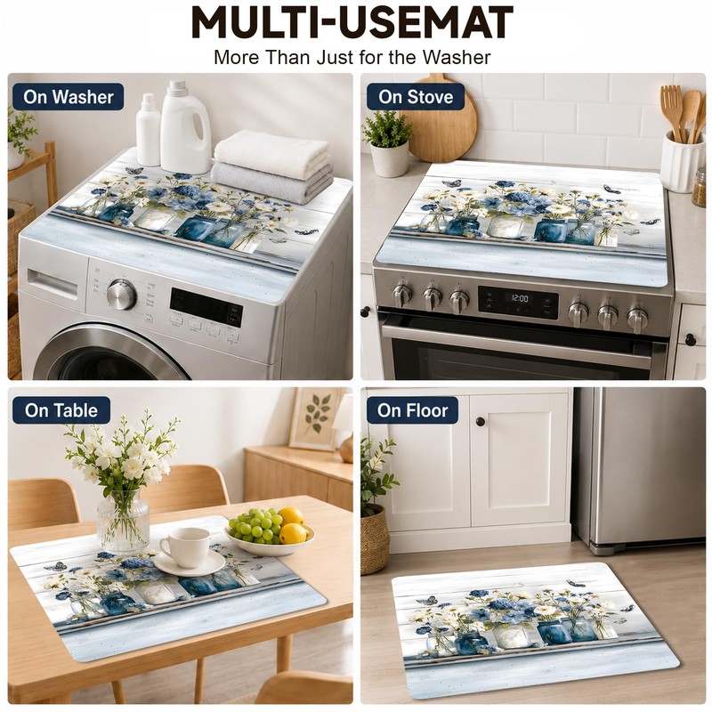2 PCS Washer and Dryer Topper, Washer Dryer Countertop Protector