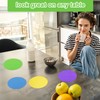 Grevosea 4Pcs Rubber Jar Opener Grippers, Jar Opener Gripper Pad