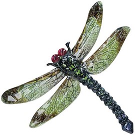 AB Tools Green Metal Dragonfly Garden/Home Wall Art Ornament 35x28cm Inddor/Outdoor