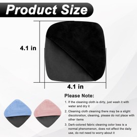 Car Screen Cleaner, 4.1''×4.1'' Microfiber Dashboard Wipes, Square Microfiber Cloth, Car Display Wipes,Vehicle Screen Cleaner Tool Universal for Car Dashboard Car Display Car Interior Tools (Black)