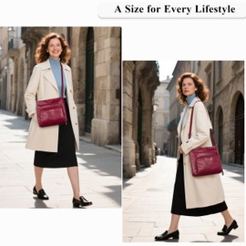 Crossbody Purses for Women Soft Vegan Leather Cross Body Handbag Lightweight Medium Shoulder Purse Travel Casual Bag