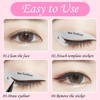 128 Pcs Eyeliner Stencil,Eyeliner Stamp,Eyeshadow Transfer Stickers,Eyeshadow Stencils,Cat Eyeliner Stencils