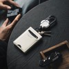 VULKIT Badge Holder Retractable Clip, Leather Bifold Double ID Card