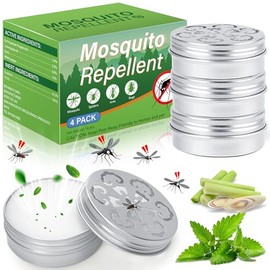 4 Pack Mosquito Repellent Outdoor Patio, Peppermint Mosquito Repellant Cream Indoors