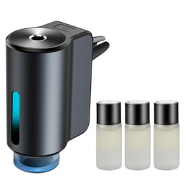 Car Air Freshener Diffuser, Smart Car Air Freshener, Car Diffuser Air Freshener with Three Adjustable Modes, Aromatizante Para Carro with 3pcs Essential Oil, Car Fresheners Long Lasting