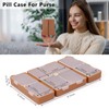 FYY Daily Pill Organizer,7 Compartments Portable Pill Case Travel Pill
