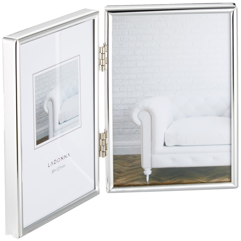 LADONNA SK1-SD Radonna Living Photo Frame, Silver, L Form, 2