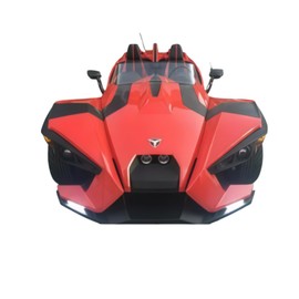 White LED DRL Fog Light+Amber Turn Signal Compatible with Polaris Slingshot