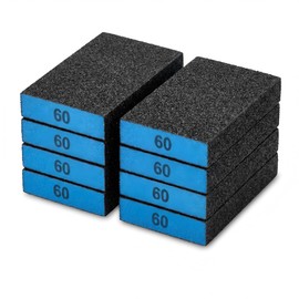 8 Pack Sanding Sponge Blocks,60 Grit Cuttable Washable Reusable Wet Dry Sanding Blocks for Drywall, Wall, Metal, Wood Furniture, Woodworking, Home Renovation