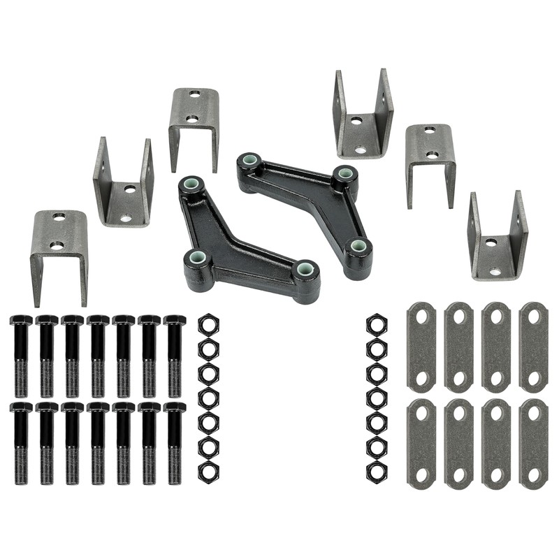 KUAFU Trailer Leaf Spring Hanger Kit for Double Eye Springs(3.5K