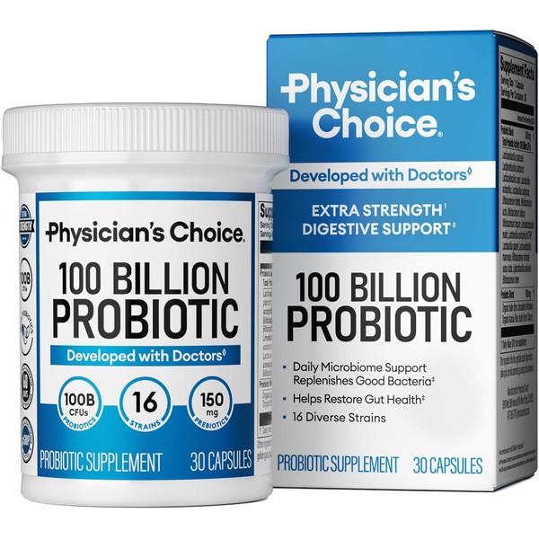 Physician's CHOICE 100 Billion Advanced Probiotic - 16 Strains +