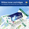 410X Toner Cartridges 4 Pack Replacement for HP 410A 410X